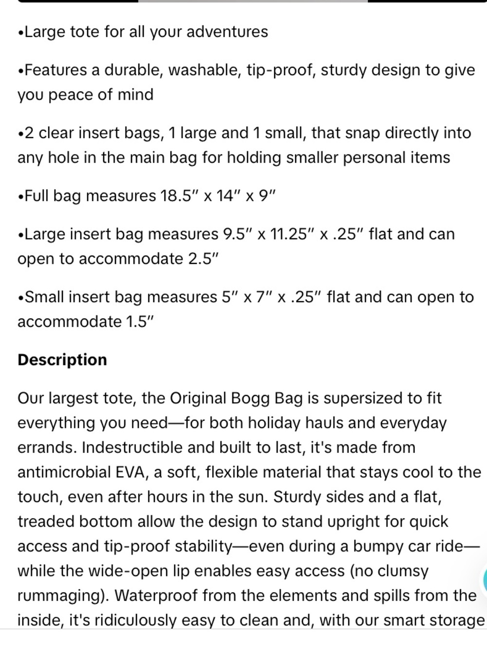 Bogg Bag Original Bogg Large Tote Bag Salt Water Taffy NWT New purple lilac - Picture 13 of 15